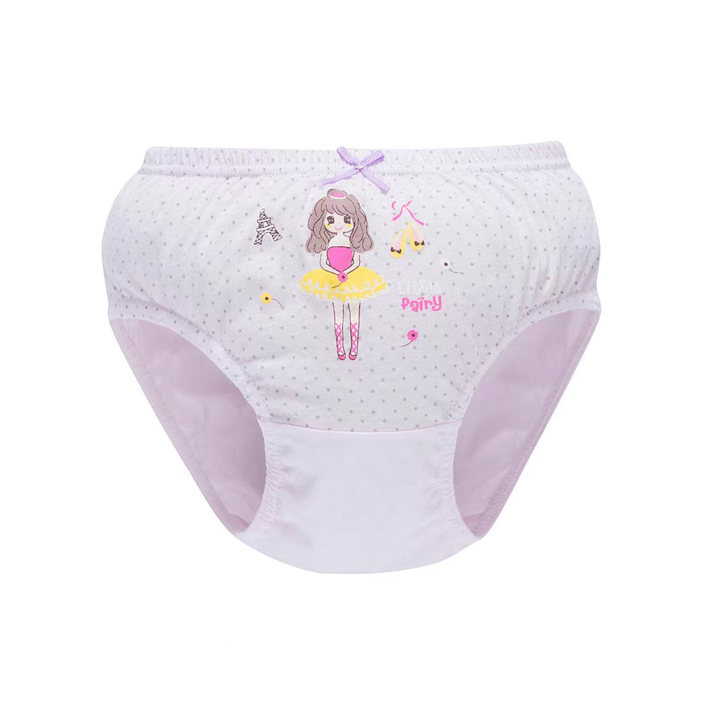 5PCS/BOX Gift Pack Little Girls' Soft Cotton Underwear Kids Cool Breathable Comfort Panty Briefs Toddler Undies