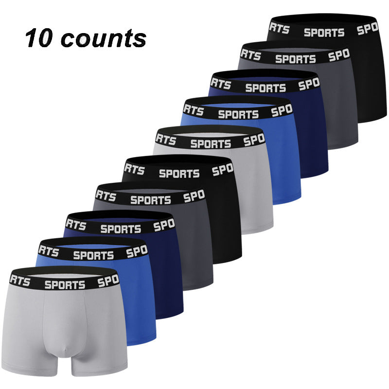 Men's Sports Underwear Quick Dry Moisture Wicking Boxer Briefs Support Pouch
