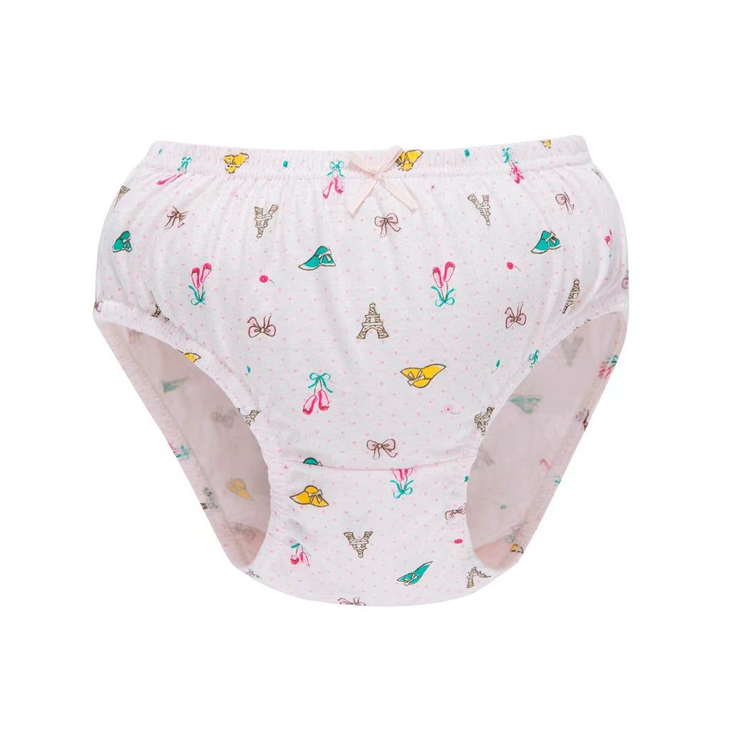 5PCS/BOX Gift Pack Little Girls' Soft Cotton Underwear Kids Cool Breathable Comfort Panty Briefs Toddler Undies