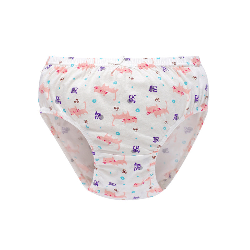 Kid Cartoon Heart Korean Version Pure Cotton Factory Direct Supply Triangle Underwear