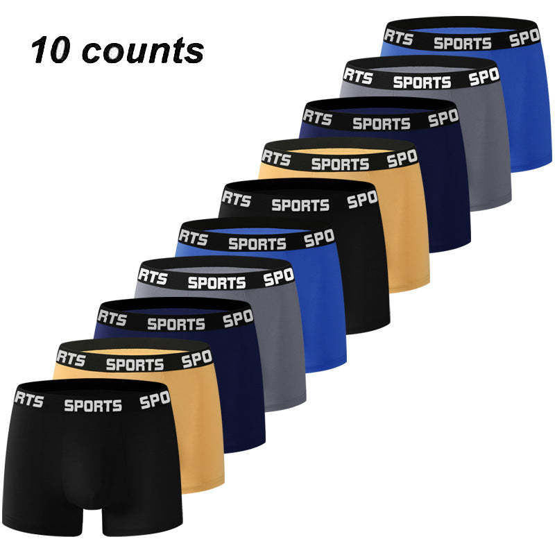 Men's Sports Underwear Quick Dry Moisture Wicking Boxer Briefs Support Pouch