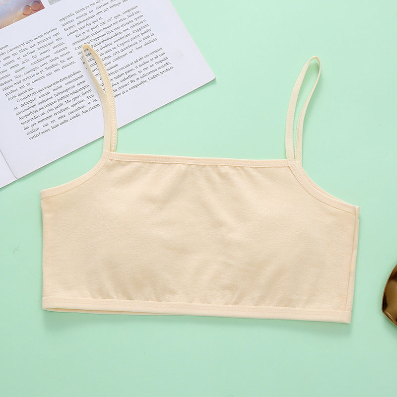 First Training Bras for Girls Breathable Soft Cotton Bralette For Girls(Age 8-12)
