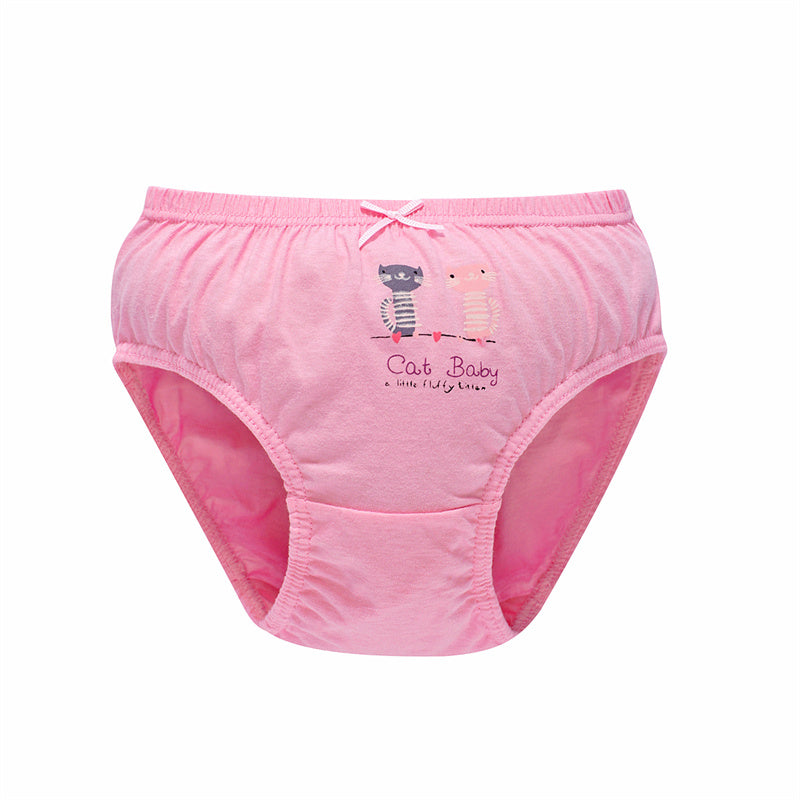 Kid Cartoon Heart Korean Version Pure Cotton Factory Direct Supply Triangle Underwear