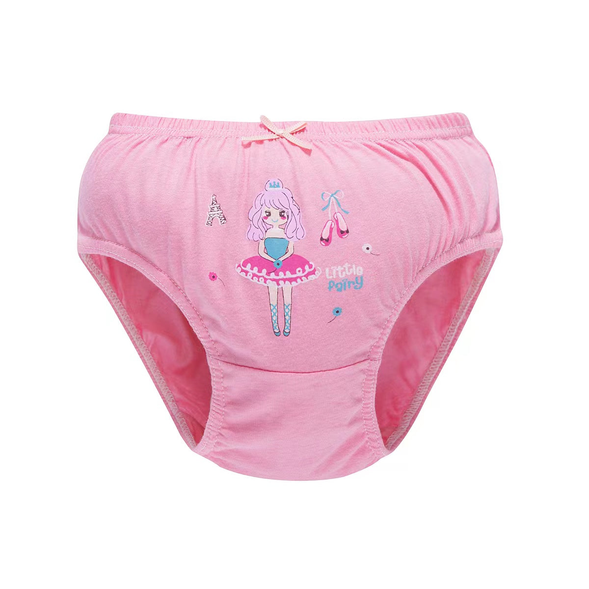 5PCS/BOX Gift Pack Little Girls' Soft Cotton Underwear Kids Cool Breathable Comfort Panty Briefs Toddler Undies