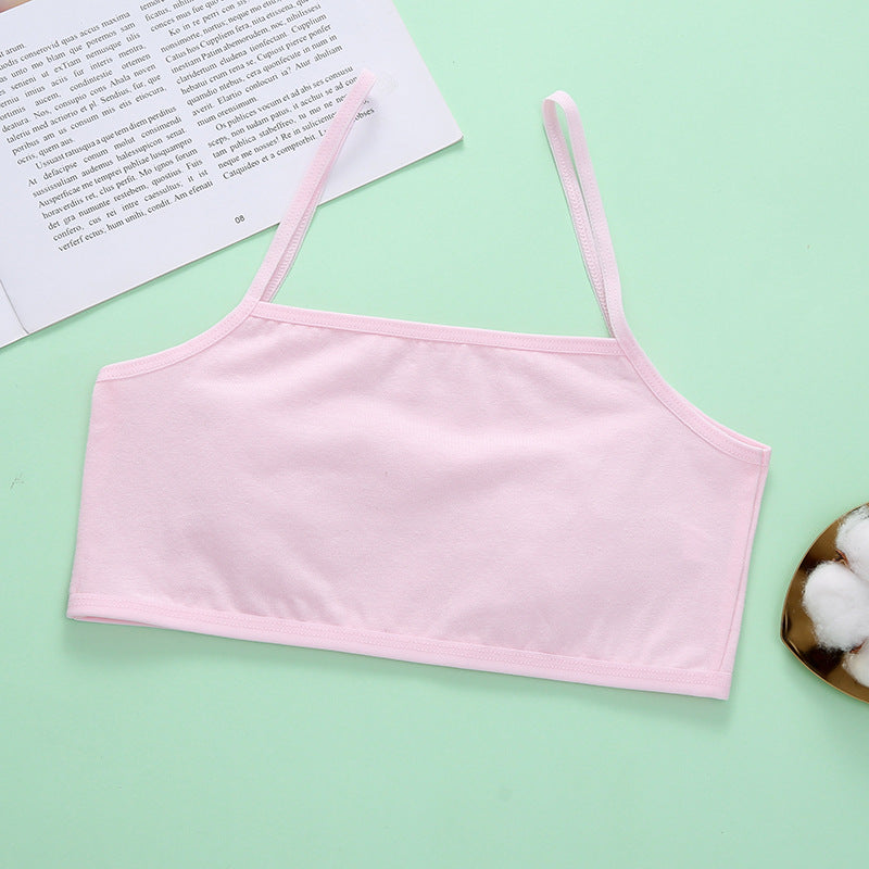 First Training Bras for Girls Breathable Soft Cotton Bralette For Girls(Age 8-12)