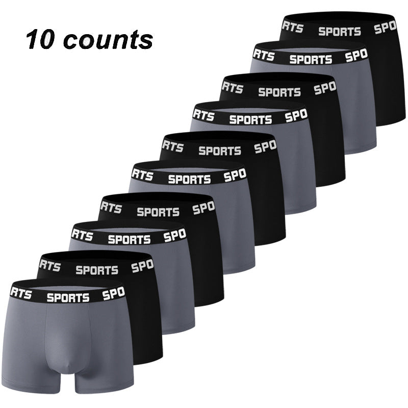 Men's Sports Underwear Quick Dry Moisture Wicking Boxer Briefs Support Pouch