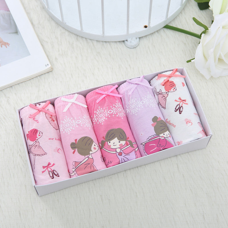 Hot Sale Children's Underwear Cute Cartoon Cotton Briefs for Girls